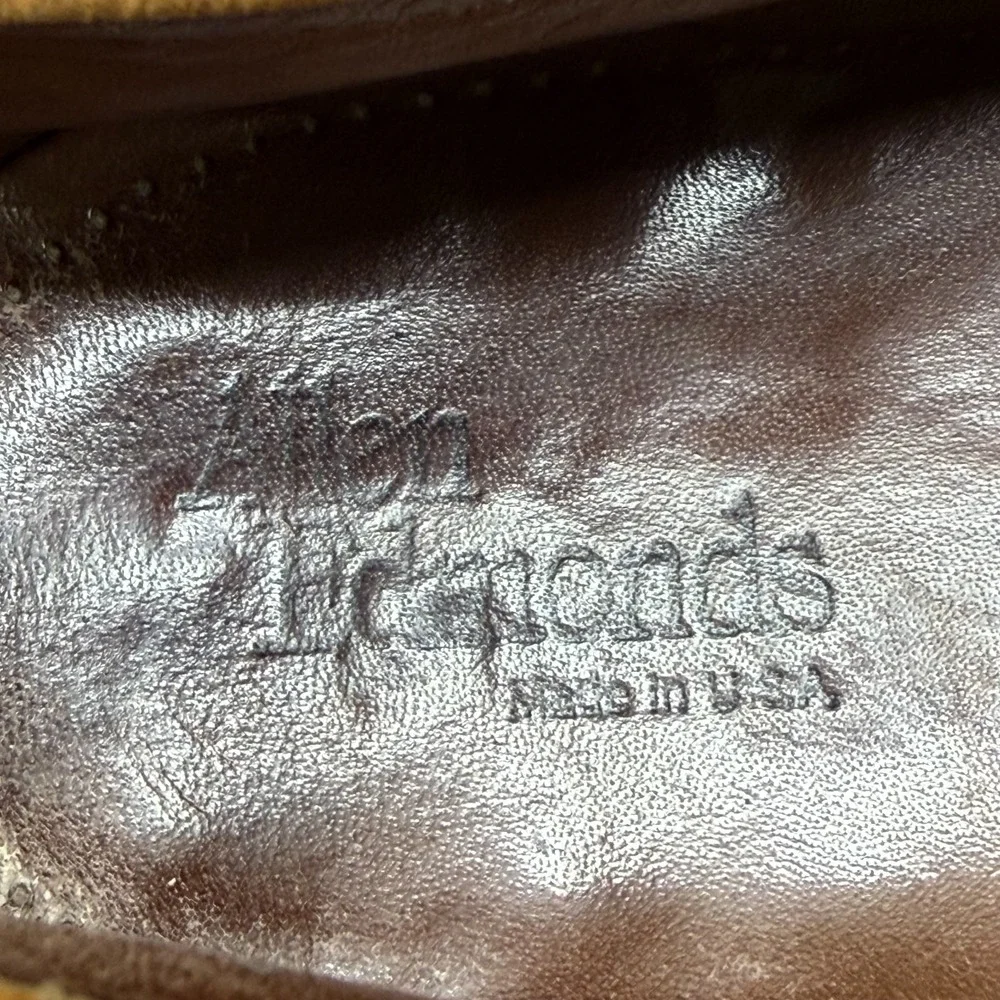 Allen Edmonds Enfield Tassel Loafers Mens 10.5 D Walnut Leather Moc Ivy Business